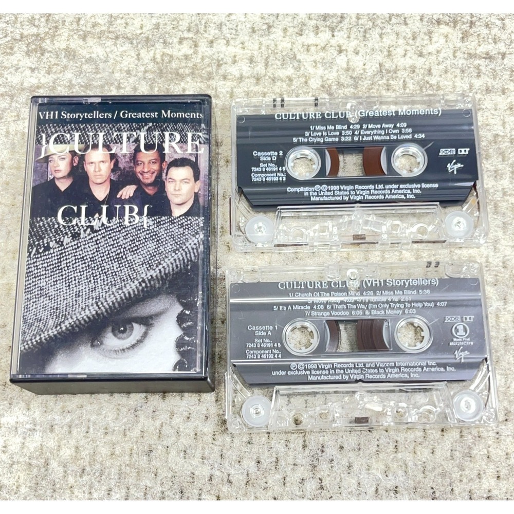 Culture Club Boy George Greatest Moments Hits & VH1 Storytellers 2 Cassette Set